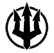 Distressed trident in a ring