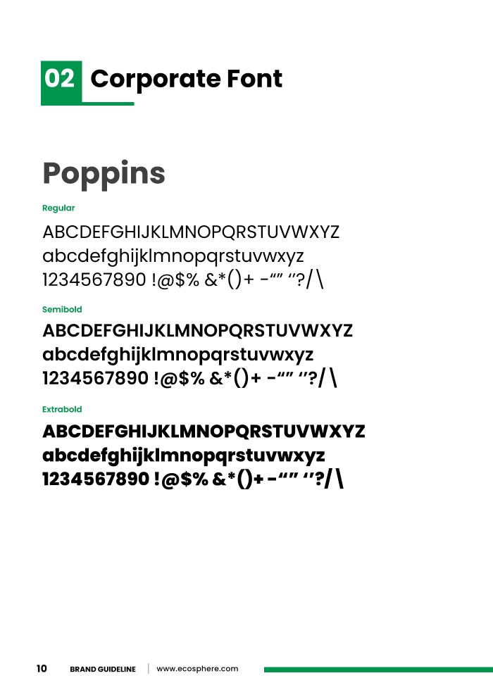 Guideline page: Poppins specimens