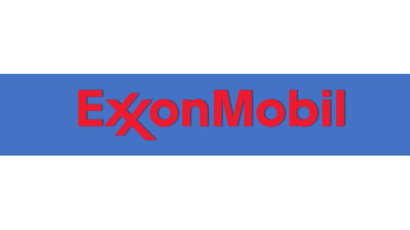Ident frame: ExxonMobil logo across a blue band