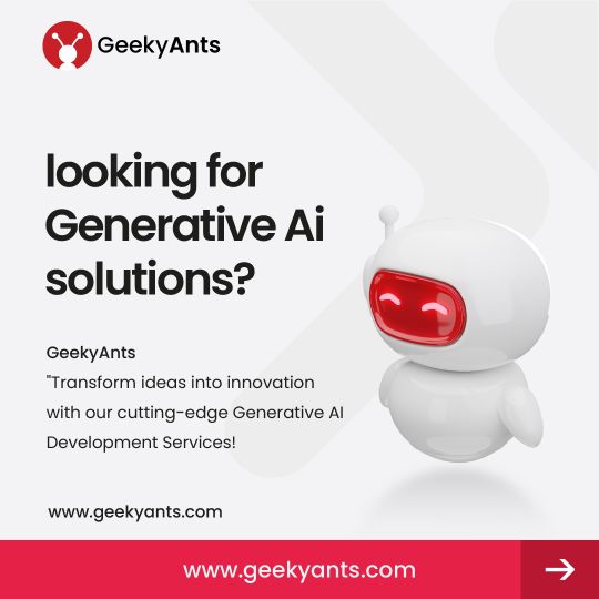 Slide 1: Looking for Generative AI solutions?, with a white 3D robot