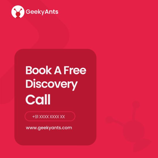 Slide 5: Book a free discovery call, on crimson
